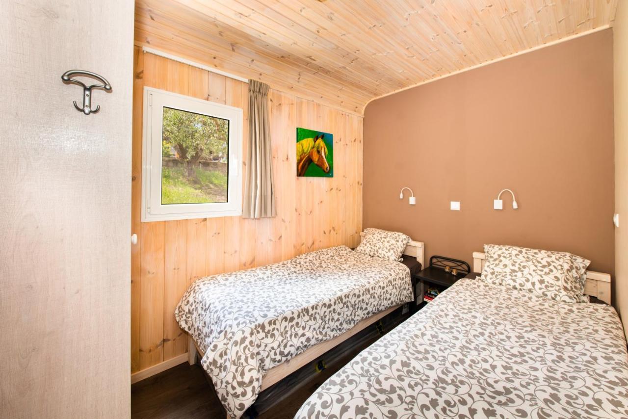 Hakuna Matata Holidays Wooden Lodge With Airco & Pool In Greek Olive Grove 메토니 외부 사진