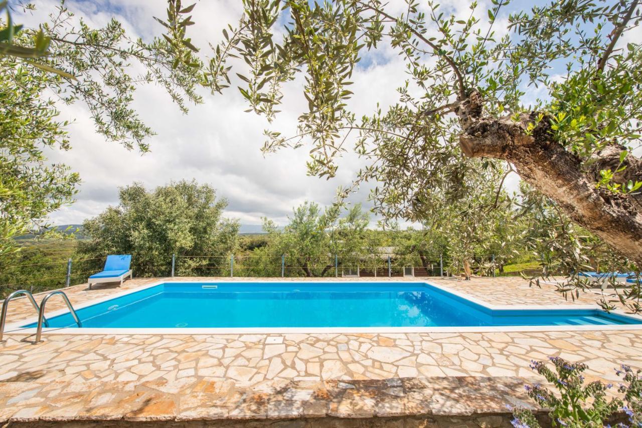 Hakuna Matata Holidays Wooden Lodge With Airco & Pool In Greek Olive Grove 메토니 외부 사진